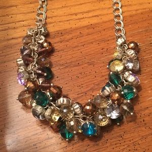 Super cute gemstone cluster necklace - never worn!